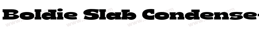 Boldie Slab Condense字体转换